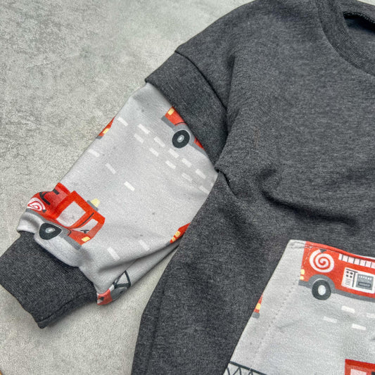 Oversized-Sweater "Feuerwehr"