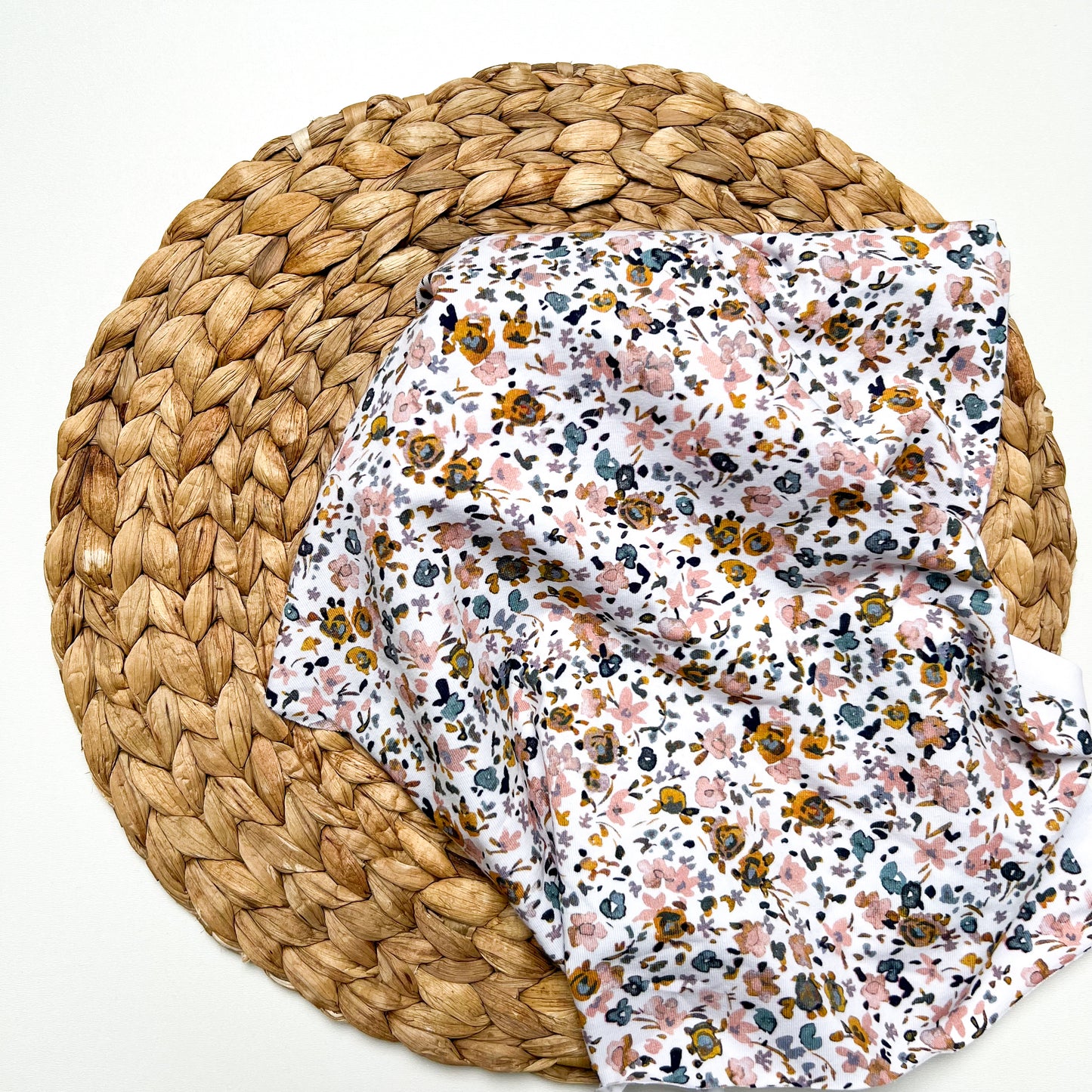 Jersey Blumen rosa