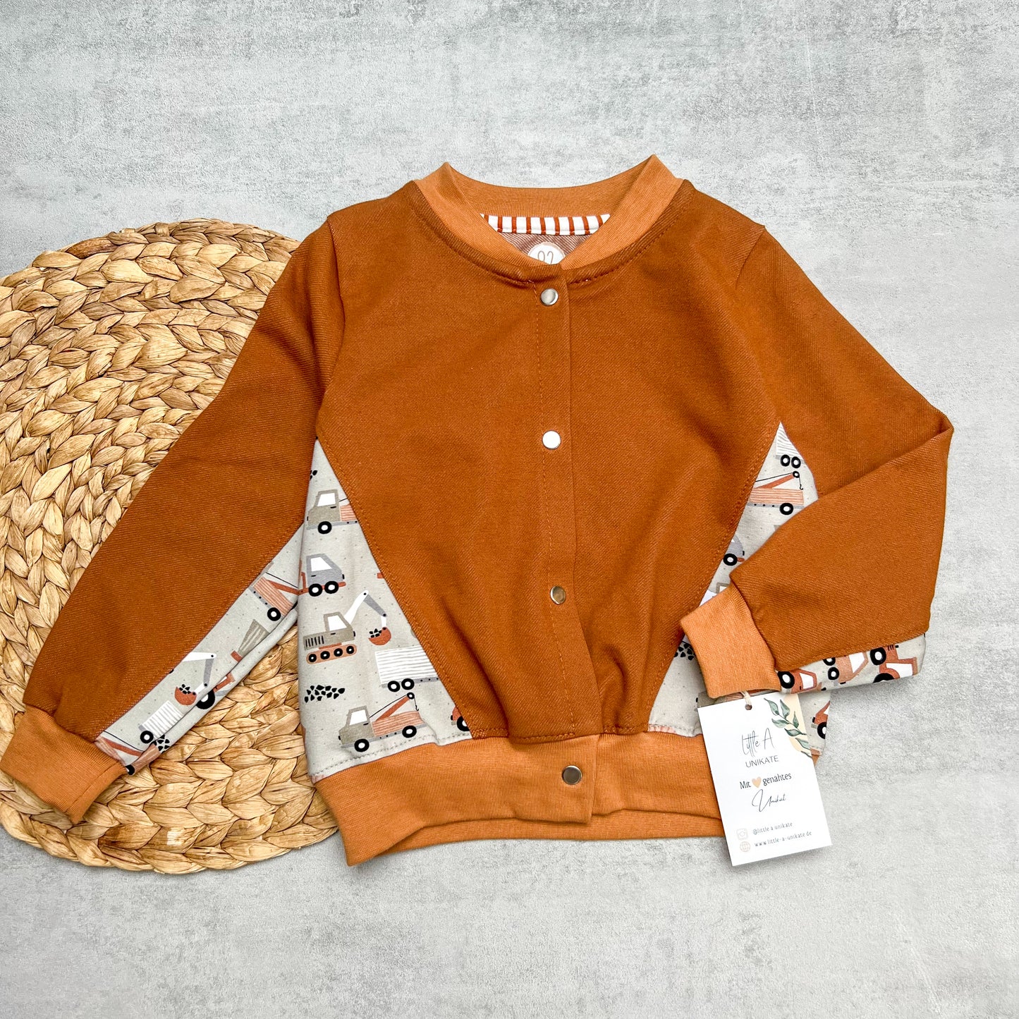 Collegejacke Baustelle | Gr. 92