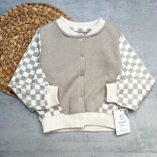 Collegejacke Schachbrett | Gr. 104