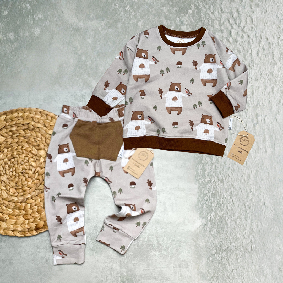 Sweater "Herbstbär" | Gr. 86