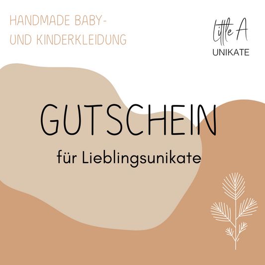 Gutschein für Lieblingsunikate