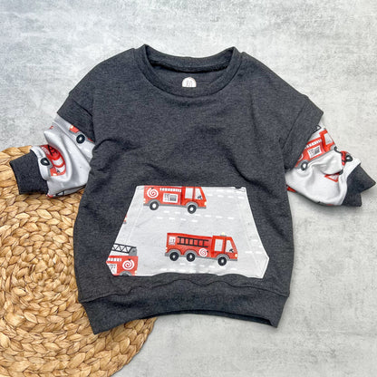 Oversized-Sweater "Feuerwehr"