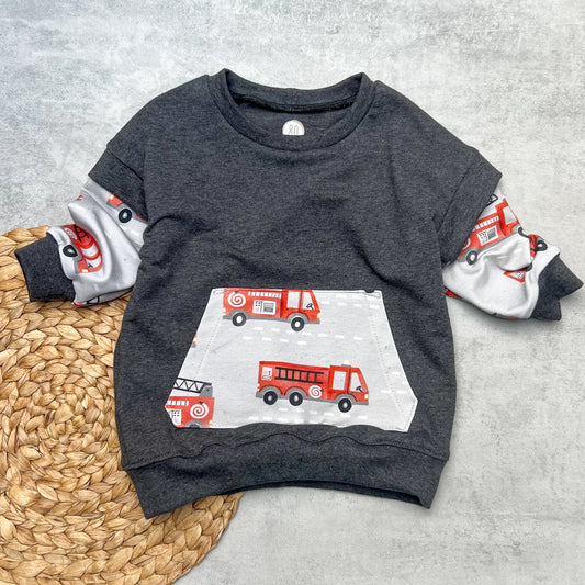 Oversized-Sweater "Feuerwehr"