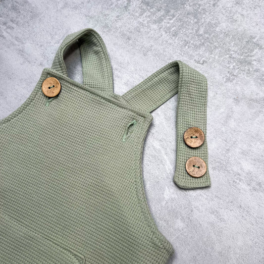 Latzhose dusty green | Gr. 74