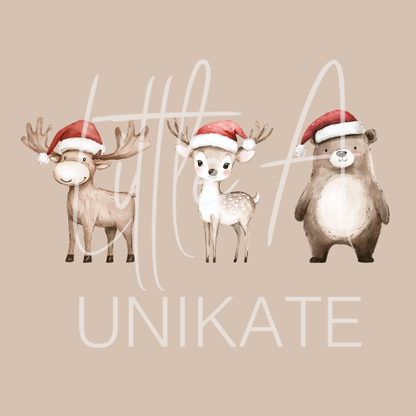 Weihnachtssweater mit Tiermotiv